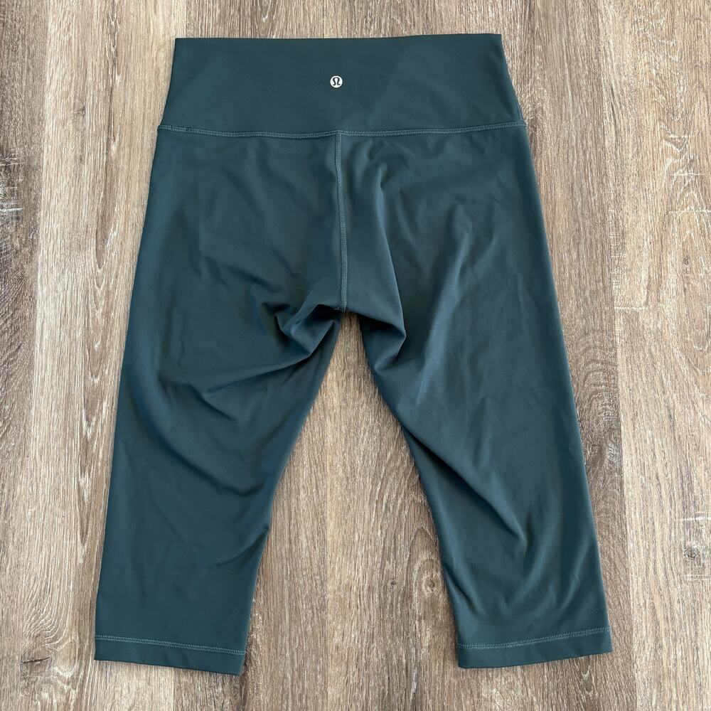 Lululemon Wunder Under Hi-Rise 1/2 Tight 17" Teal Shadow - Size: 10 - Picture 4 of 8
